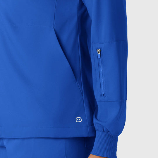 Wink Scrubs Women's Warm Up Jacket Royal Blue | scrub-supply.com