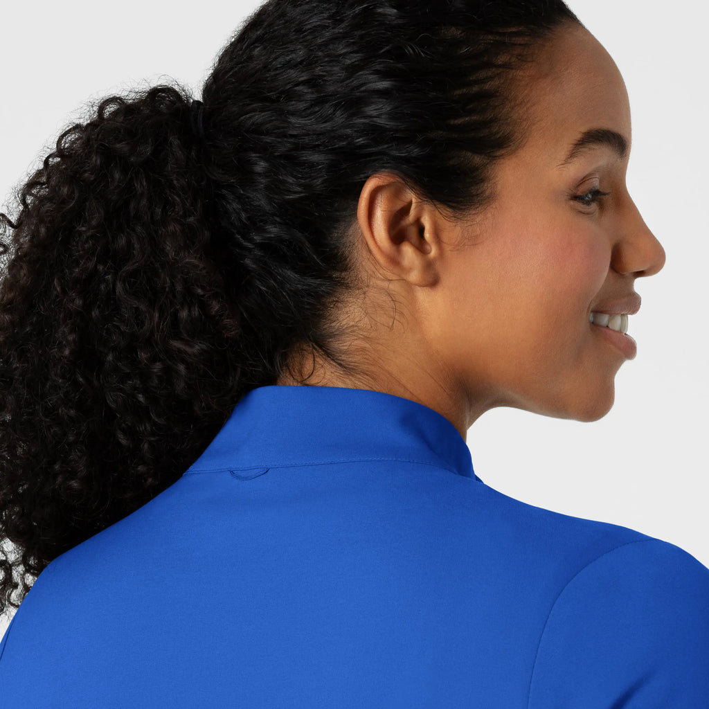 Wink Scrubs Women's Warm Up Jacket Royal Blue | scrub-supply.com