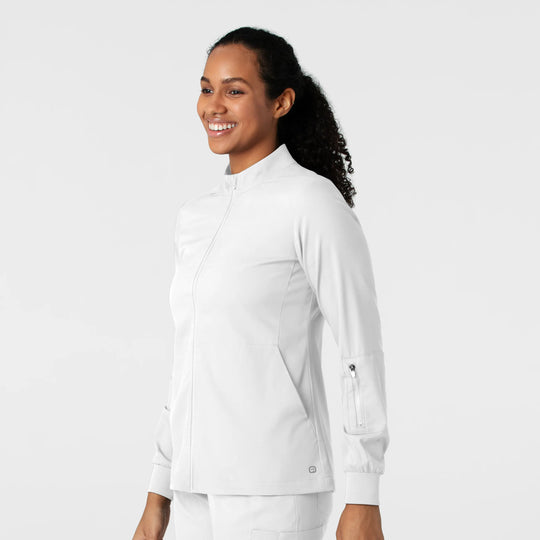 Wink Scrubs Women's Warm Up Scrub Jacket White | scrub-supply.com