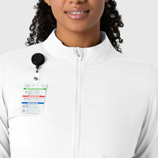 Wink Scrubs Women's Warm Up Scrub Jacket White | scrub-supply.com