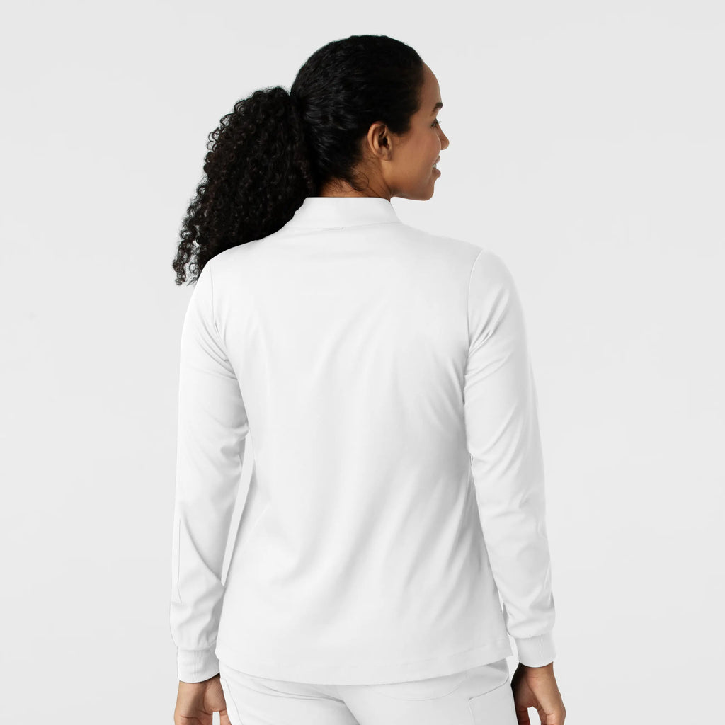 Wink Scrubs Women's Warm Up Scrub Jacket White | scrub-supply.com