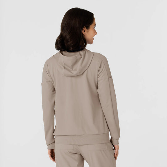 Wink Scrubs Knit Women’s Zip Hoodie Haze | scrub-supply.com