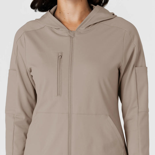 Wink Scrubs Knit Women’s Zip Hoodie Haze | scrub-supply.com