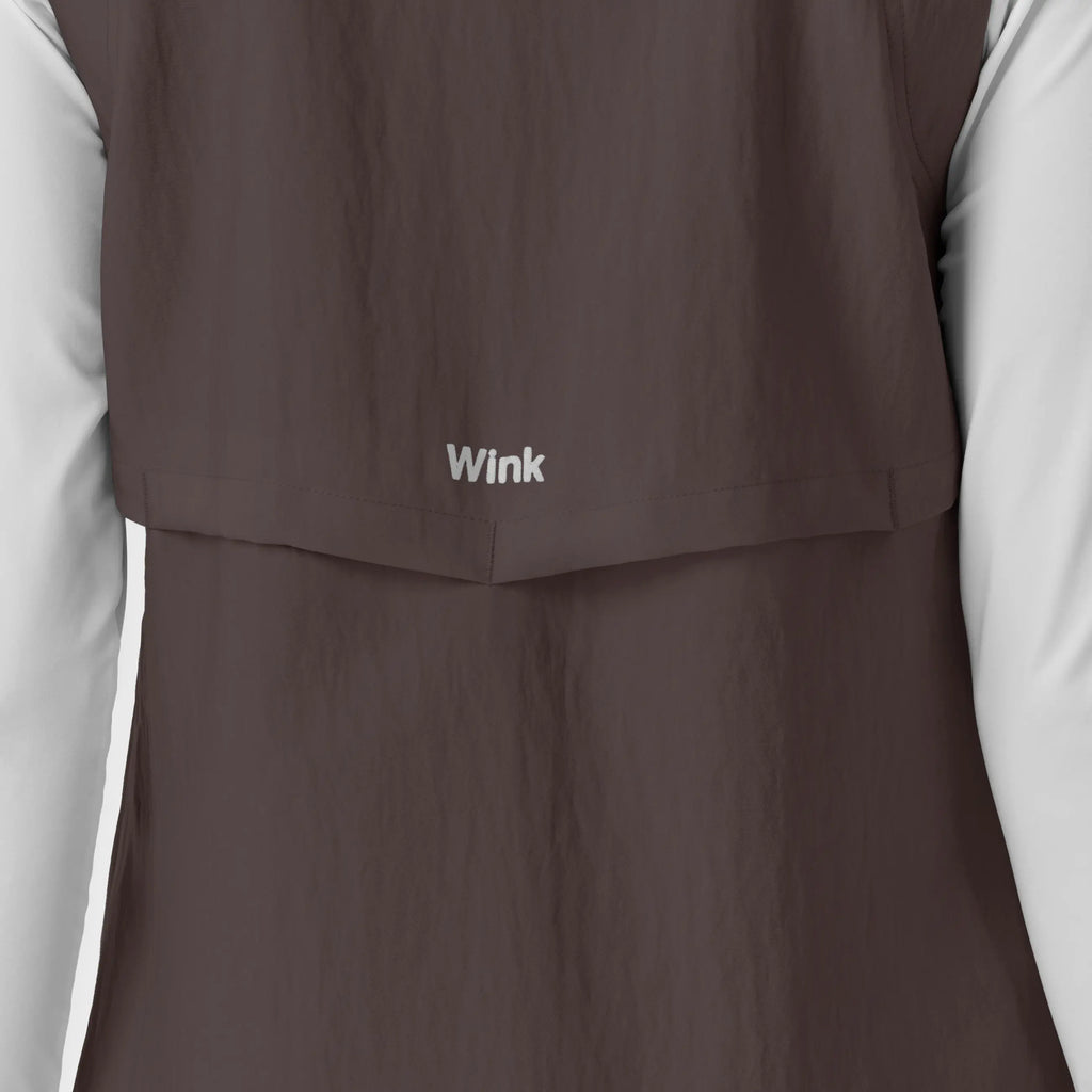 Wink Scrubs Women's Everything Everywhere Scrub Vest Graphite | scrub-supply.com