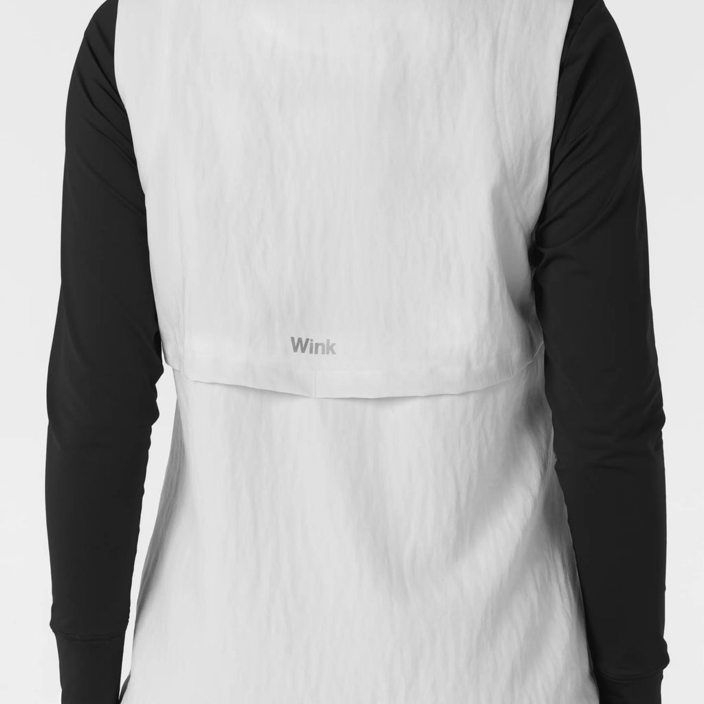 Wink Scrubs Women's Everything Everywhere Scrub Vest White | scrub-supply.com