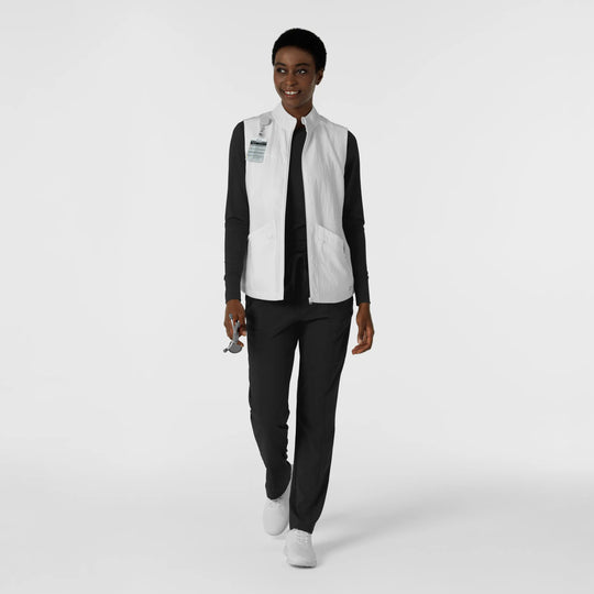 Wink Scrubs Women's Everything Everywhere Scrub Vest White | scrub-supply.com