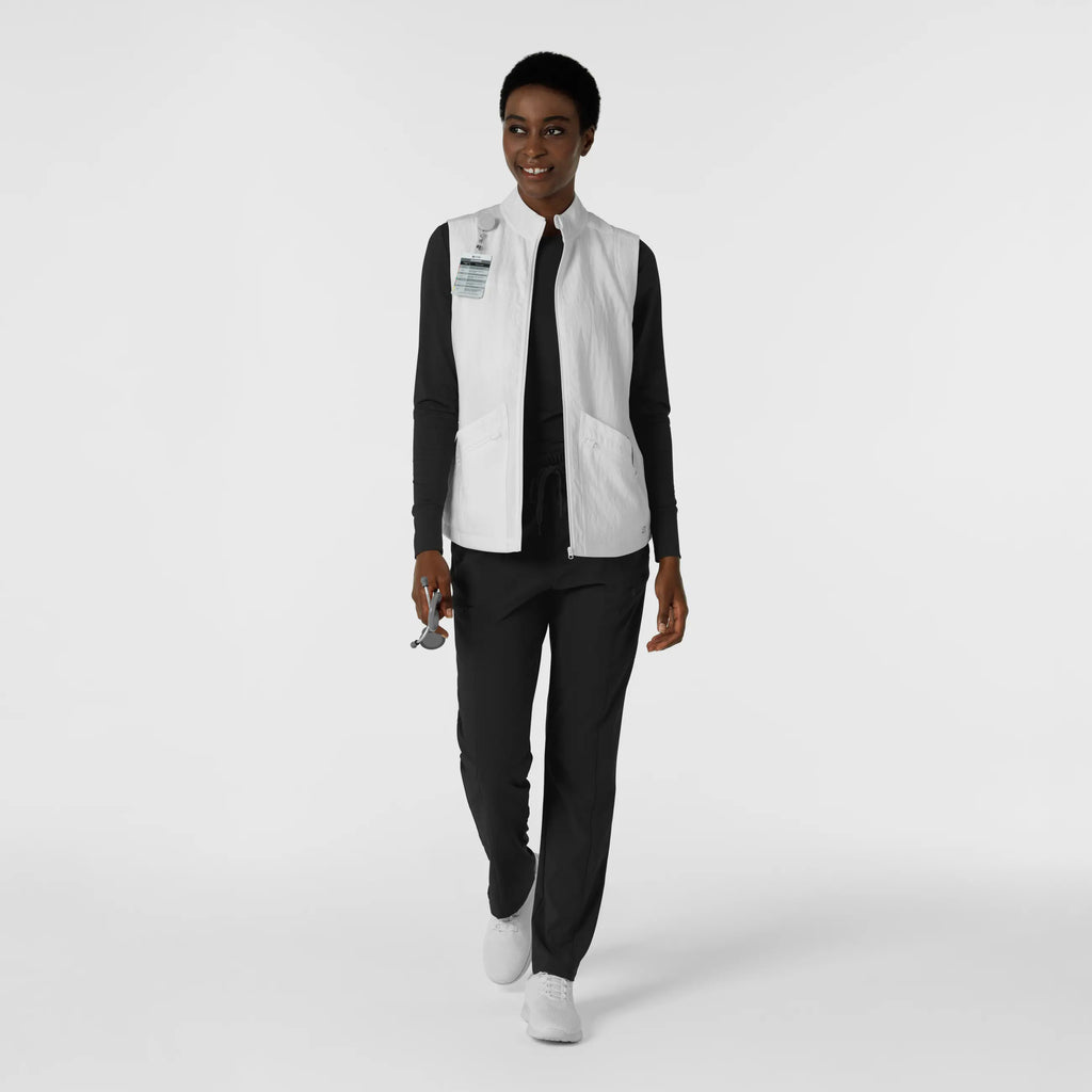 Wink Scrubs Women's Everything Everywhere Scrub Vest White | scrub-supply.com