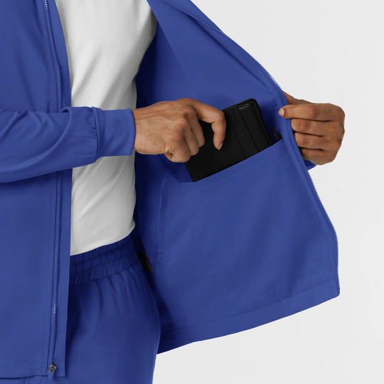 Wink Scrubs Men's Warm Up Scrub Jacket Galaxy Blue | scrub-supply.com