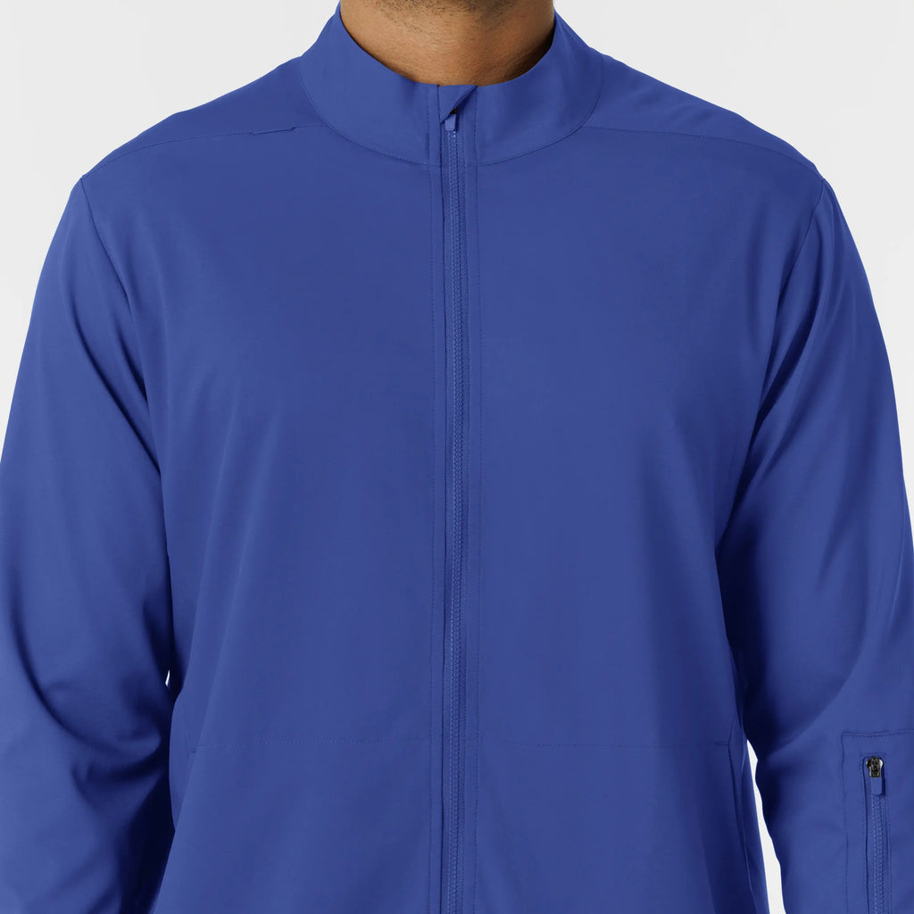Wink Scrubs Men's Warm Up Scrub Jacket Galaxy Blue | scrub-supply.com