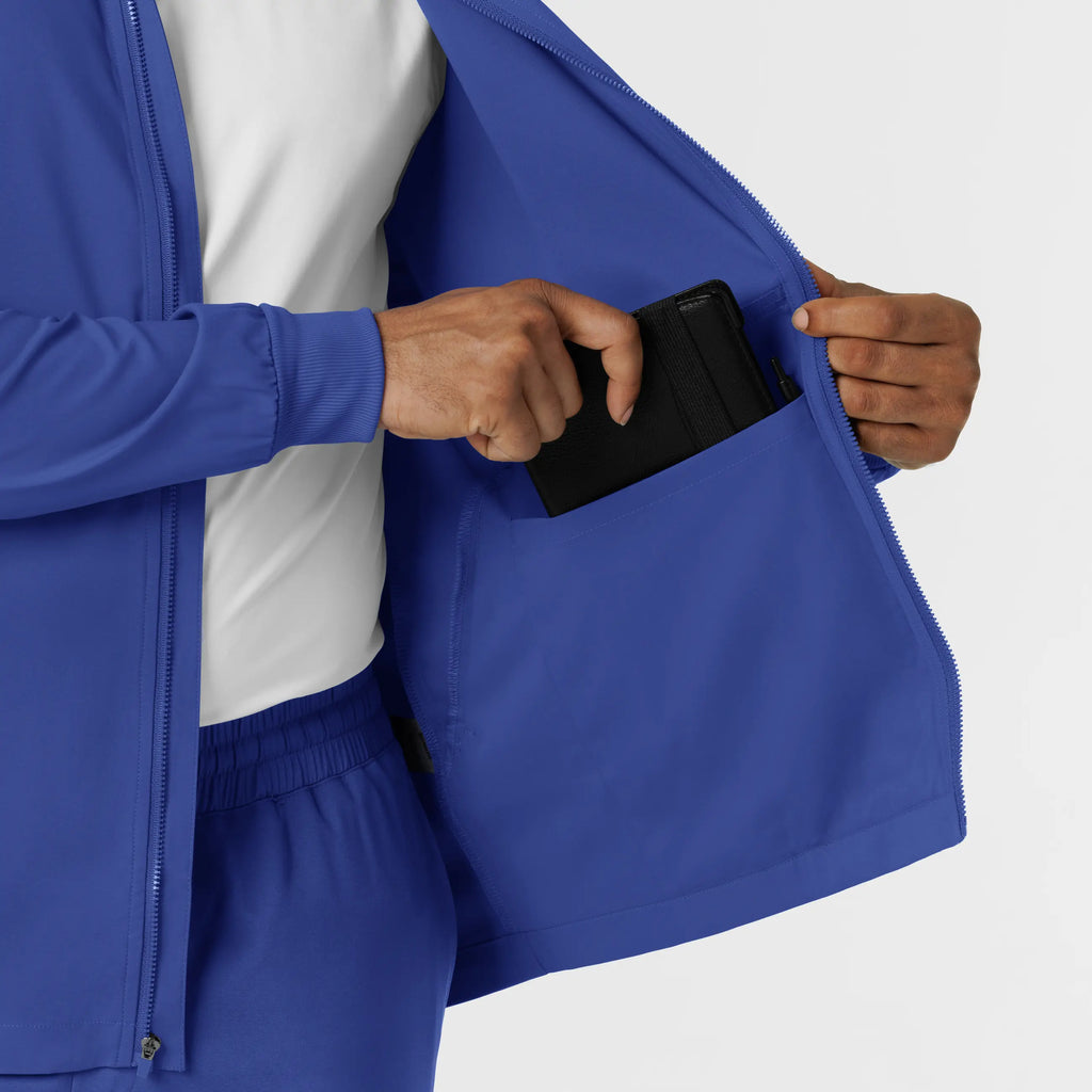 Wink Scrubs Men's Warm Up Scrub Jacket Galaxy Blue | scrub-supply.com