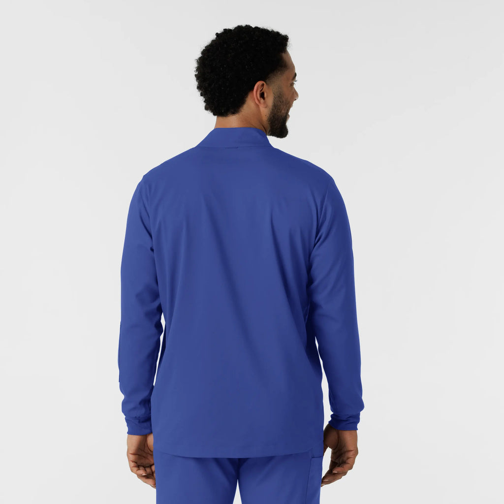 Wink Scrubs Men's Warm Up Scrub Jacket Galaxy Blue | scrub-supply.com