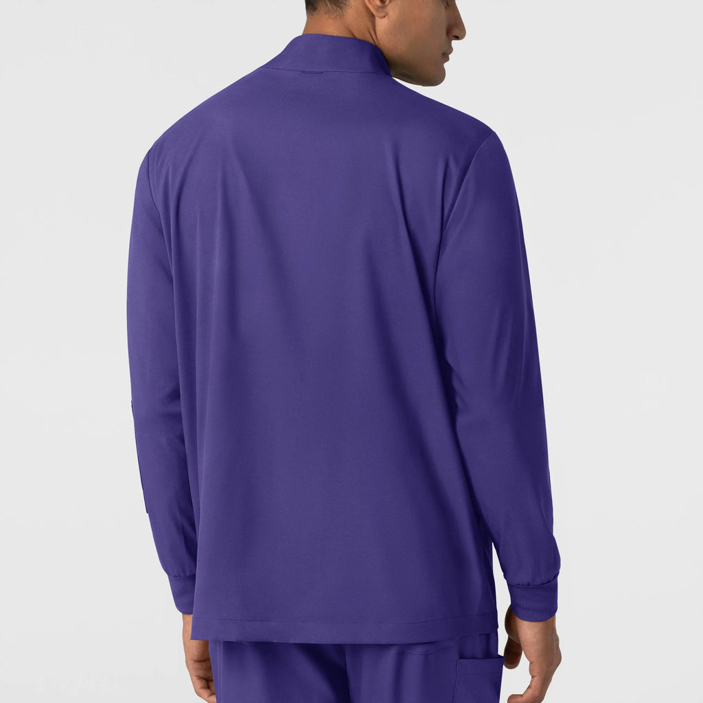 Wink Scrubs Men's Warm Up Jacket Grape | scrub-supply.com