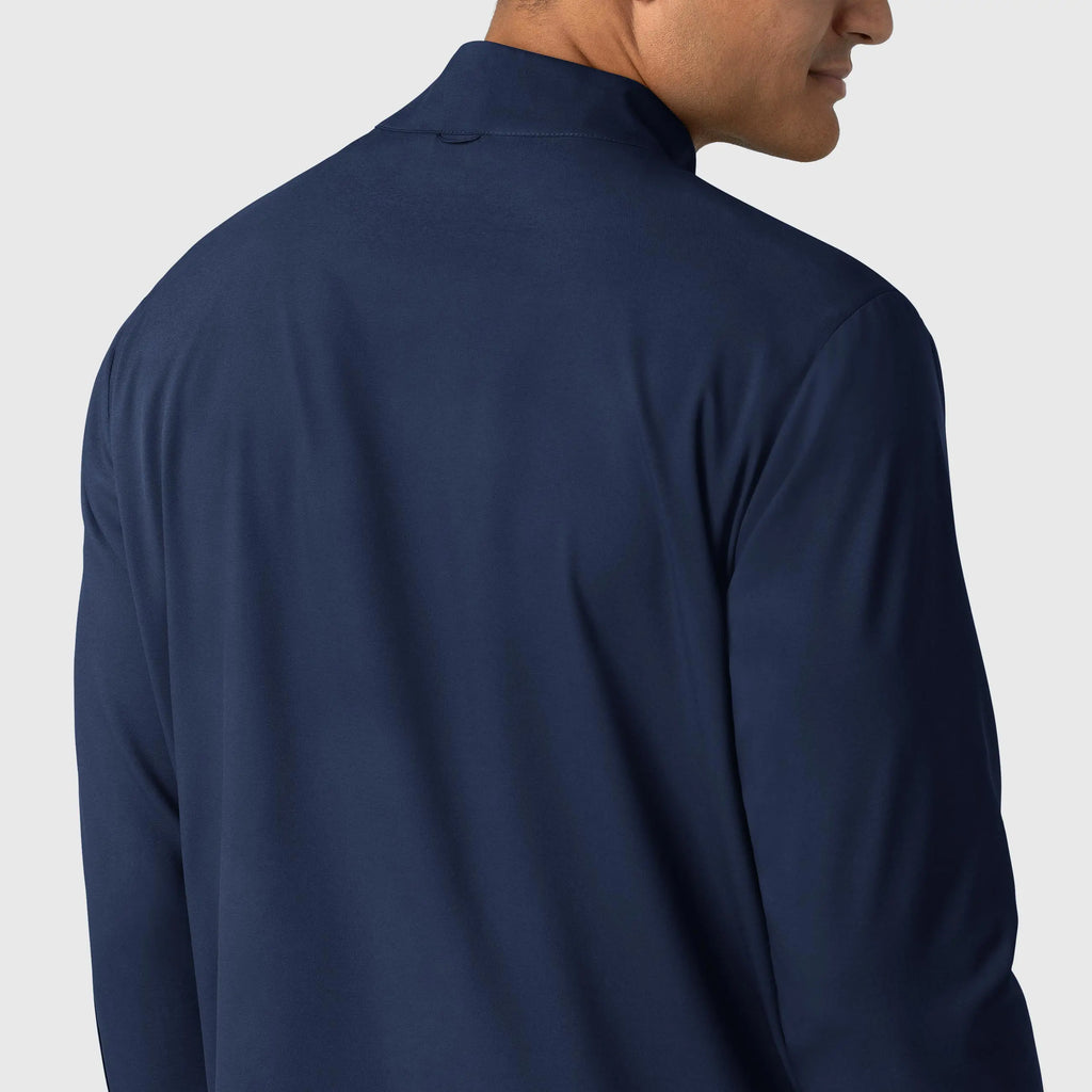 Wink Scrubs Men's Warm Up Jacket Navy | scrub-supply.com