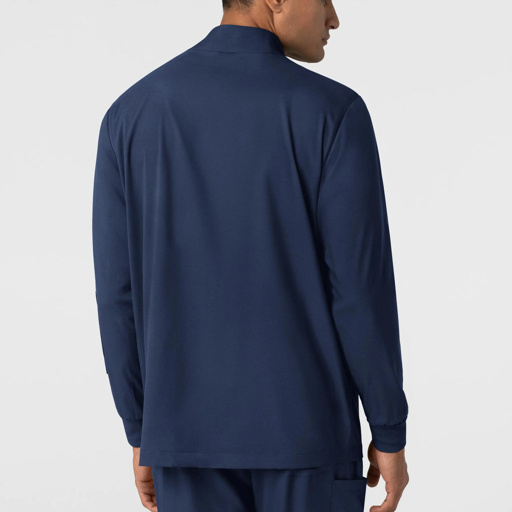 Wink Scrubs Men's Warm Up Jacket Navy | scrub-supply.com