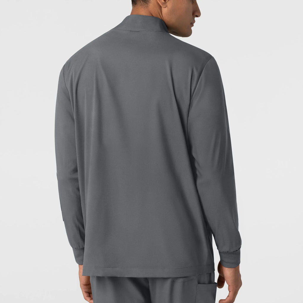 Wink Scrubs Men's Warm Up Jacket Pewter | scrub-supply.com