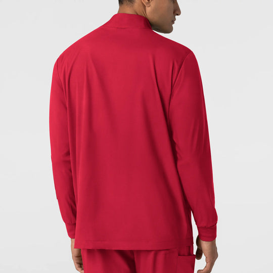 Wink Scrubs Men's Warm Up Scrub Jacket Red | scrub-supply.com