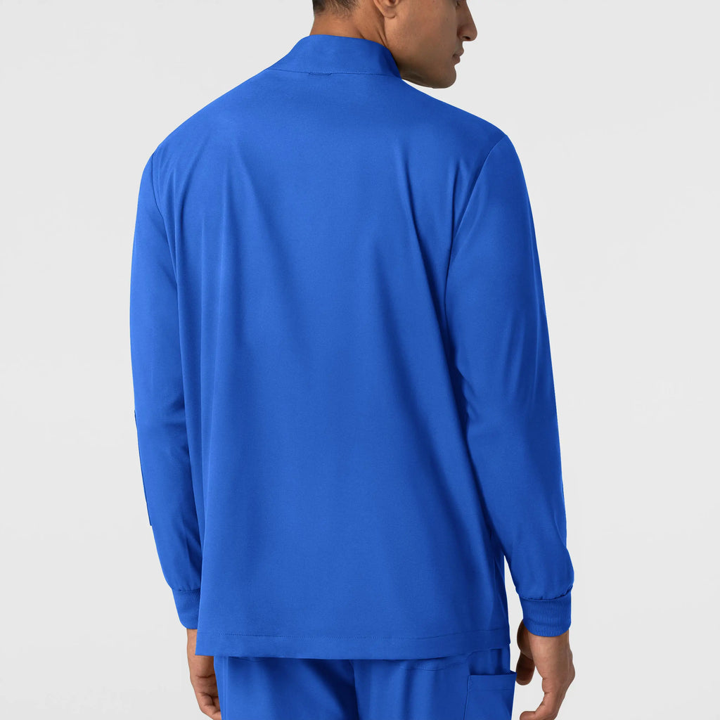 Wink Scrubs Men's Warm Up Jacket Royal Blue | scrub-supply.com