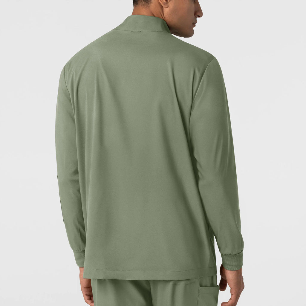 Wink Scrubs Men's Warm Up Jacket Sage | scrub-supply.com