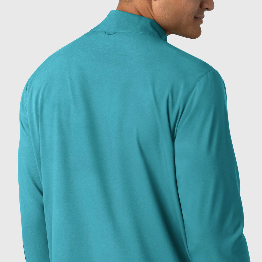 Wink Scrubs Men's Warm Up Jacket Teal | scrub-supply.com