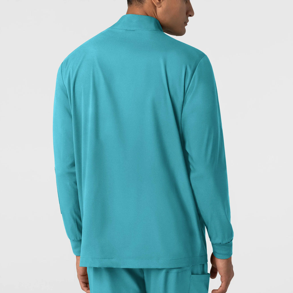 Wink Scrubs Men's Warm Up Jacket Teal | scrub-supply.com