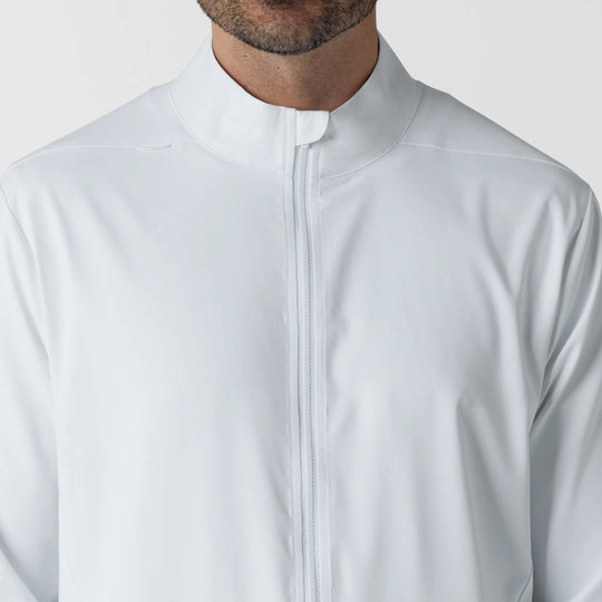 Wink Scrubs Men's Warm Up Scrub Jacket White | scrub-supply.com