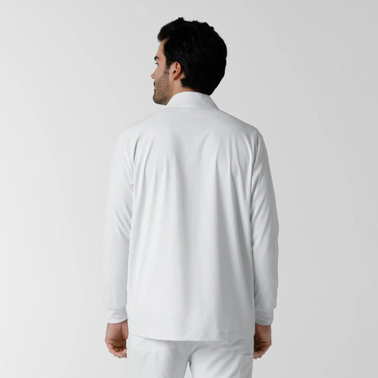 Wink Scrubs Men's Warm Up Scrub Jacket White | scrub-supply.com
