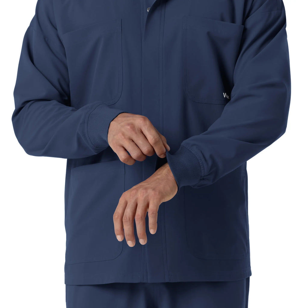 Wink Scrubs Men's Men’s Scrub Shirt Jacket Navy | scrub-supply.com