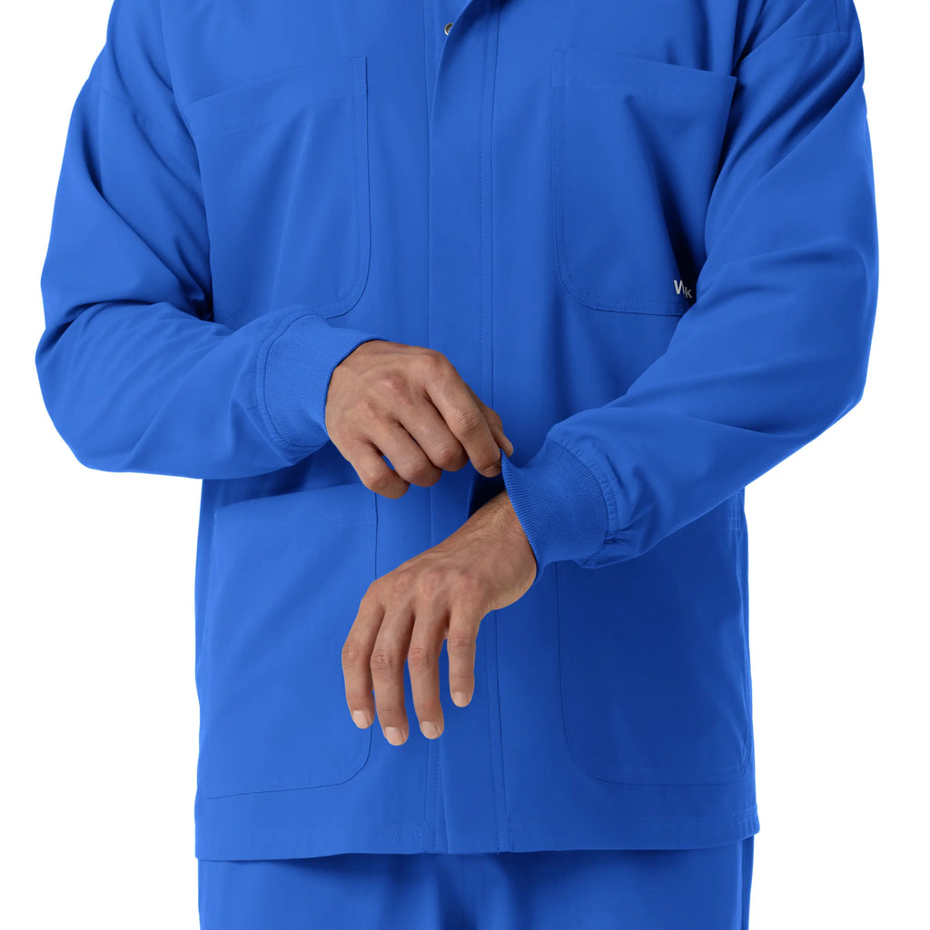 Wink Scrubs Men's Men’s Scrub Shirt Jacket Royal Blue | scrub-supply.com