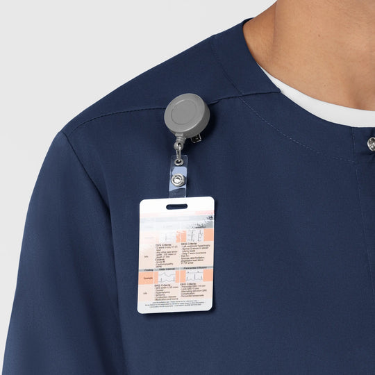Wink Scrubs Men's Men’s Warm-Up Scrub Jacket Navy | scrub-supply.com