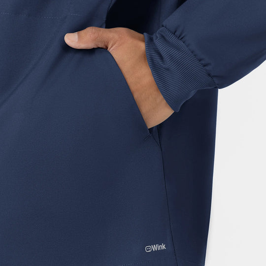 Wink Scrubs Men's Men’s Warm-Up Scrub Jacket Navy | scrub-supply.com