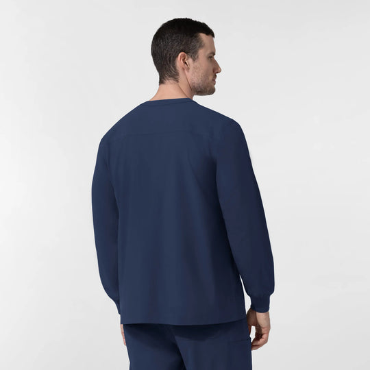 Wink Scrubs Unisex Warm-Up Scrub Jacket Navy | scrub-supply.com