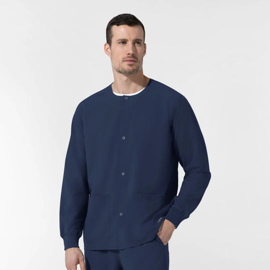 Wink Scrubs Unisex Warm-Up Scrub Jacket Navy | scrub-supply.com