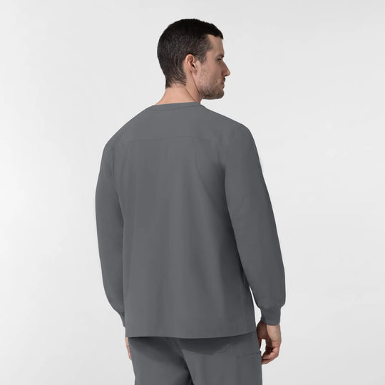 Wink Scrubs Unisex Warm-Up Scrub Jacket Pewter | scrub-supply.com