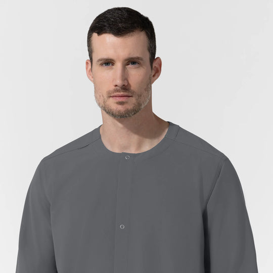 Wink Scrubs Unisex Warm-Up Scrub Jacket Pewter | scrub-supply.com