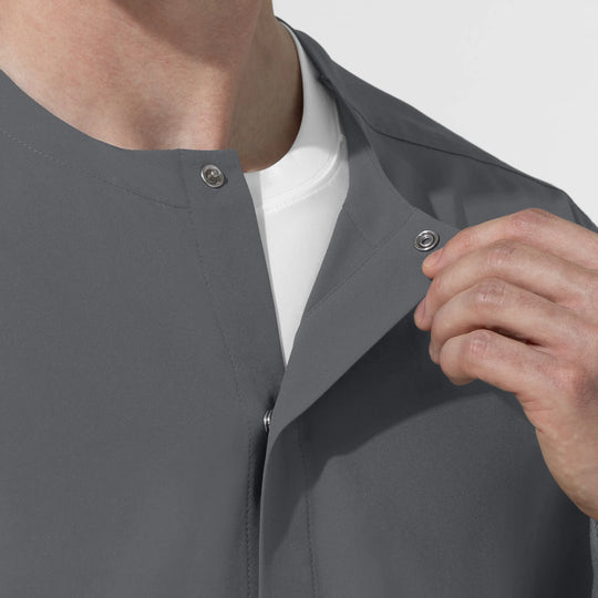 Wink Scrubs Unisex Warm-Up Scrub Jacket Pewter | scrub-supply.com