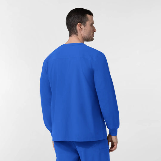 Wink Scrubs Unisex Warm-Up Scrub Jacket Royal Blue | scrub-supply.com