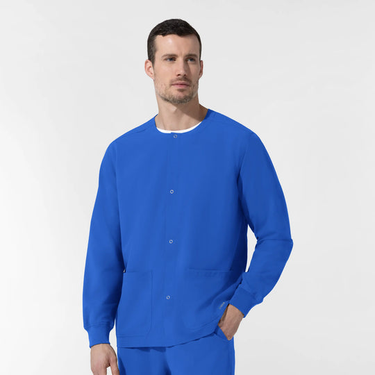 Wink Scrubs Unisex Warm-Up Scrub Jacket Royal Blue | scrub-supply.com