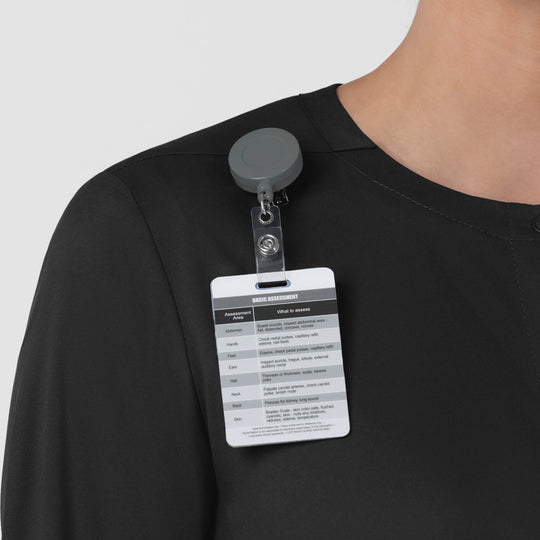 Wink Scrubs Women's Women’s Warm-Up Scrub Jacket Black | scrub-supply.com