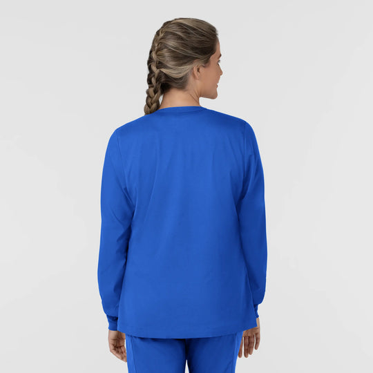Wink Scrubs Women's Women’s Warm-Up Scrub Jacket Royal Blue | scrub-supply.com