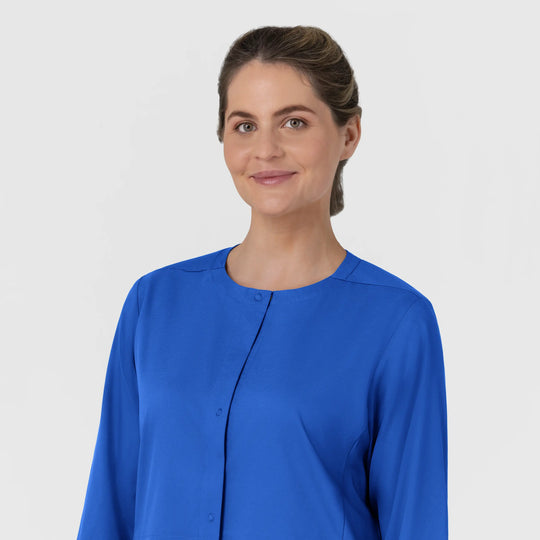Wink Scrubs Women's Women’s Warm-Up Scrub Jacket Royal Blue | scrub-supply.com