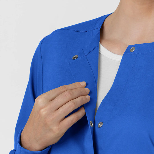 Wink Scrubs Women's Women’s Warm-Up Scrub Jacket Royal Blue | scrub-supply.com