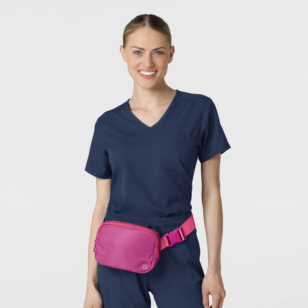 Wink Scrubs Unisex Chatelaine Belt Bag Raspberry | scrub-supply.com