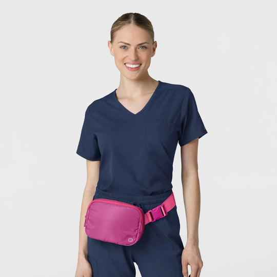Wink Scrubs Unisex Chatelaine Belt Bag Raspberry | scrub-supply.com