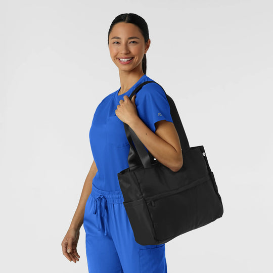 Wink Scrubs Women's Tote Bag Black | scrub-supply.com