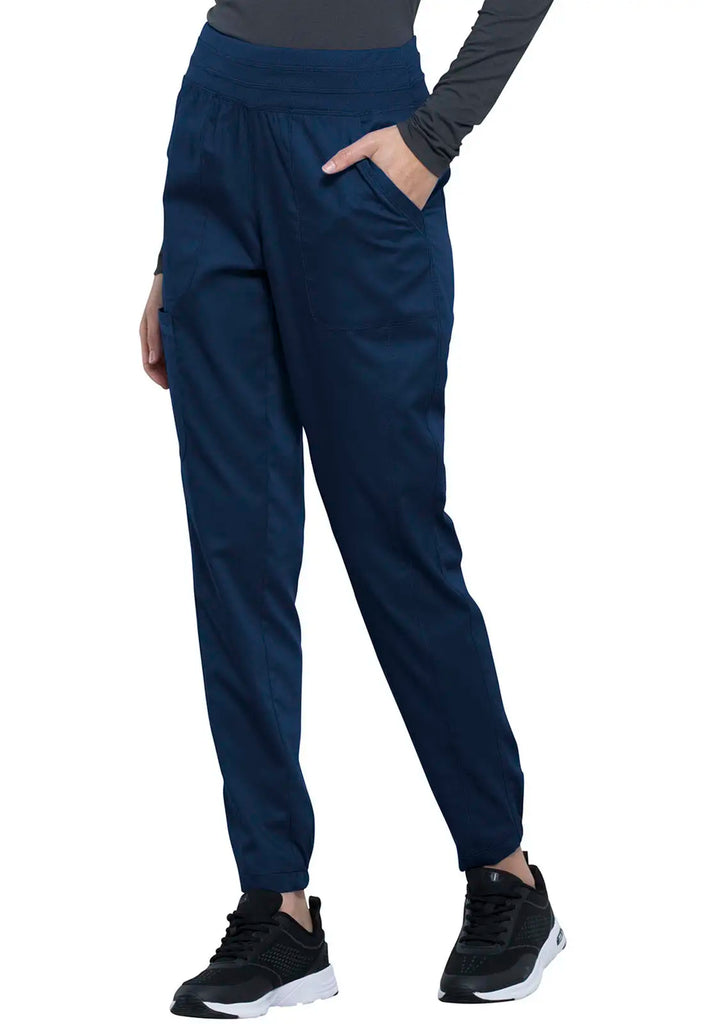 Cherokee Scrubs Women's Natural Rise Jogger Navy | scrub-supply.com