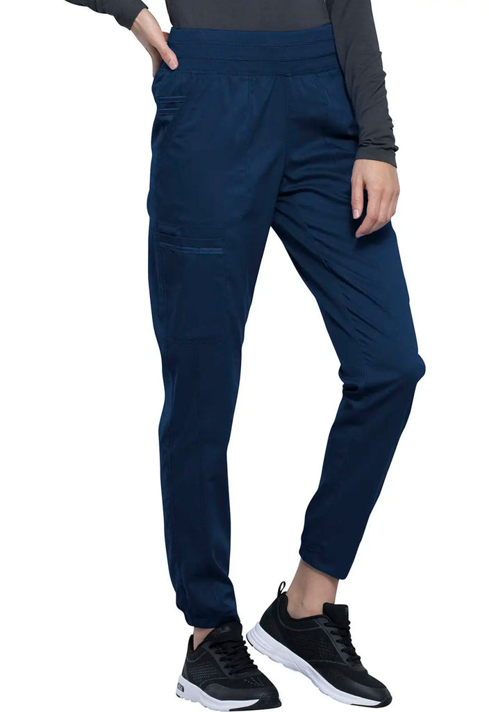 Cherokee Scrubs Women's Natural Rise Jogger Navy | scrub-supply.com