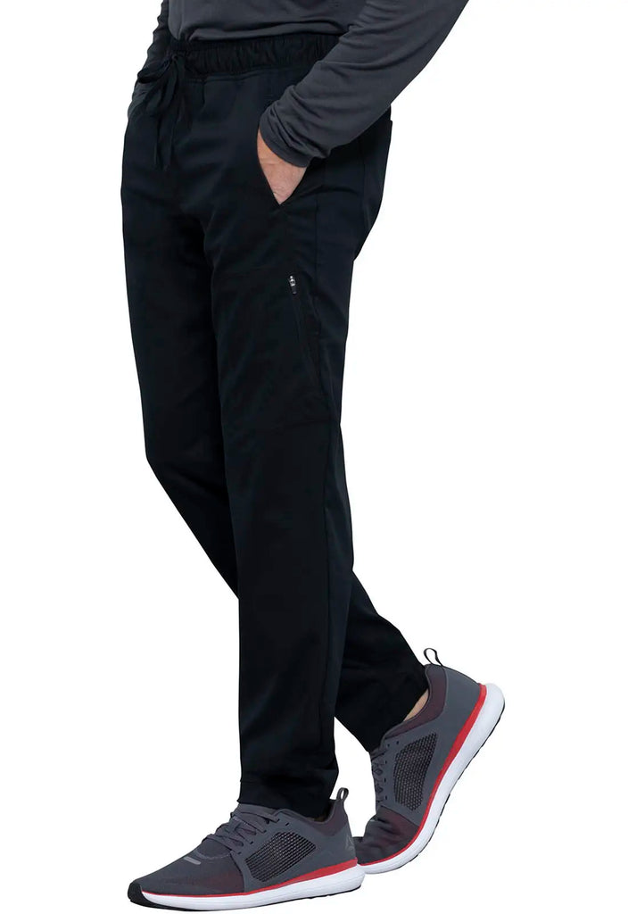 Cherokee Scrubs Men's Natural Rise Jogger Black | scrub-supply.com