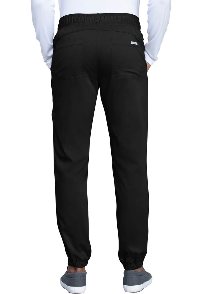 Cherokee Scrubs Men's Natural Rise Jogger Black | scrub-supply.com