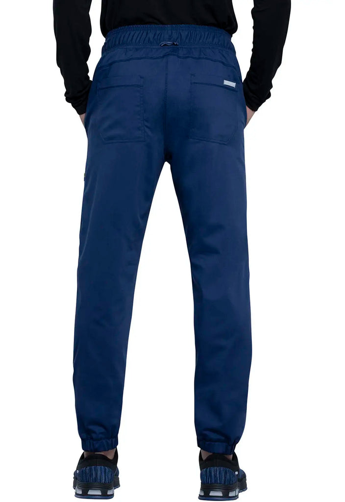 Cherokee Scrubs Men's Natural Rise Jogger Navy | scrub-supply.com