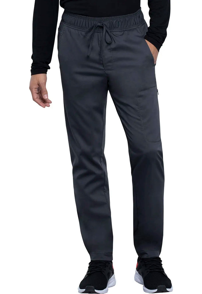 Cherokee Scrubs Men's Natural Rise Jogger Pewter | scrub-supply.com